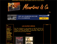 Tablet Screenshot of meurtres.toochattoo.com